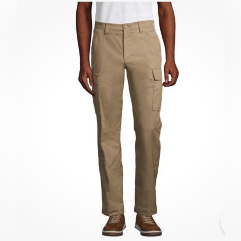 Lands' End Men's Khaki Cargo Pants
